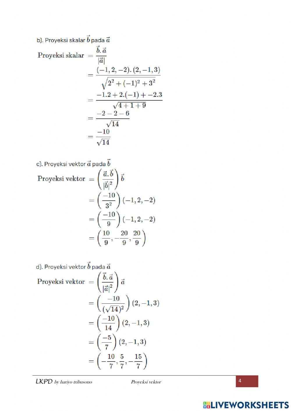 LKPD PROYEKSI VEKTOR