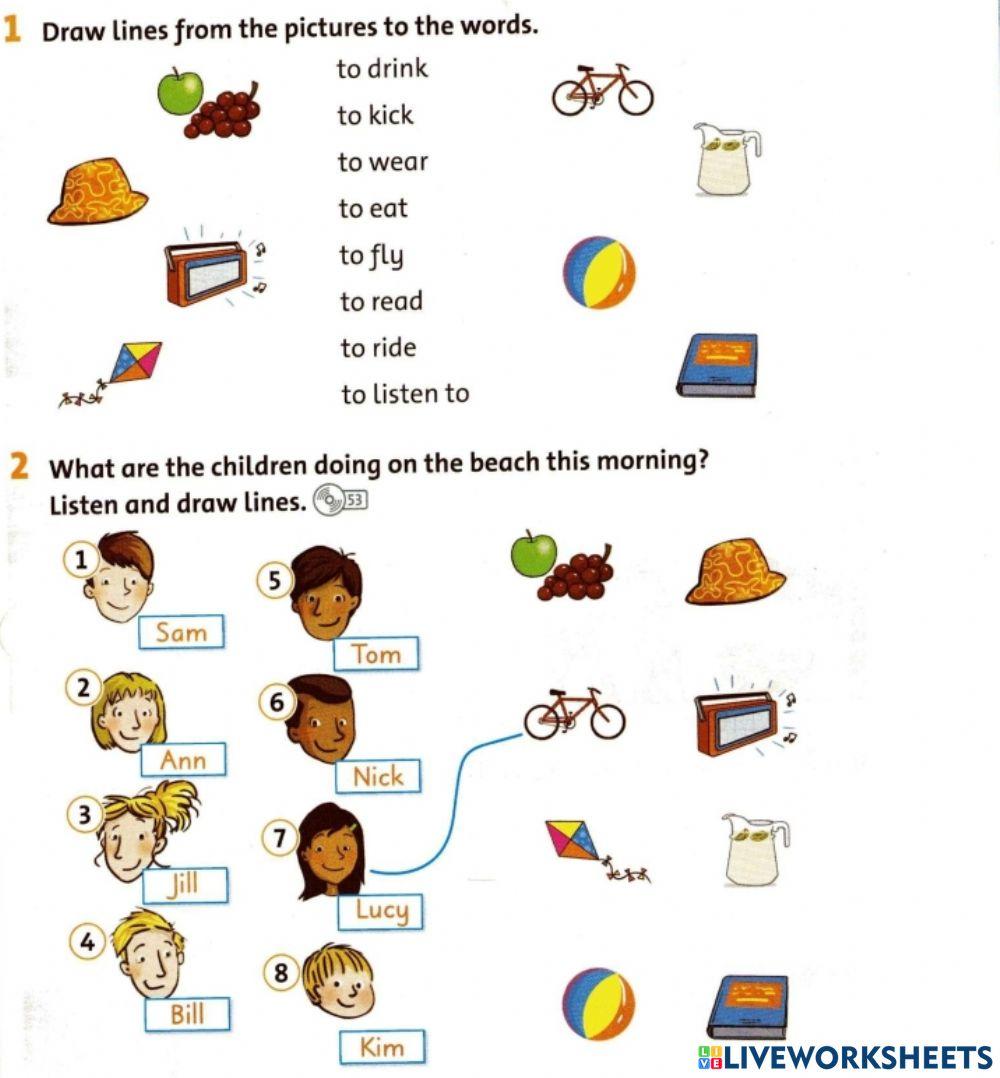 On the beach: words and listening