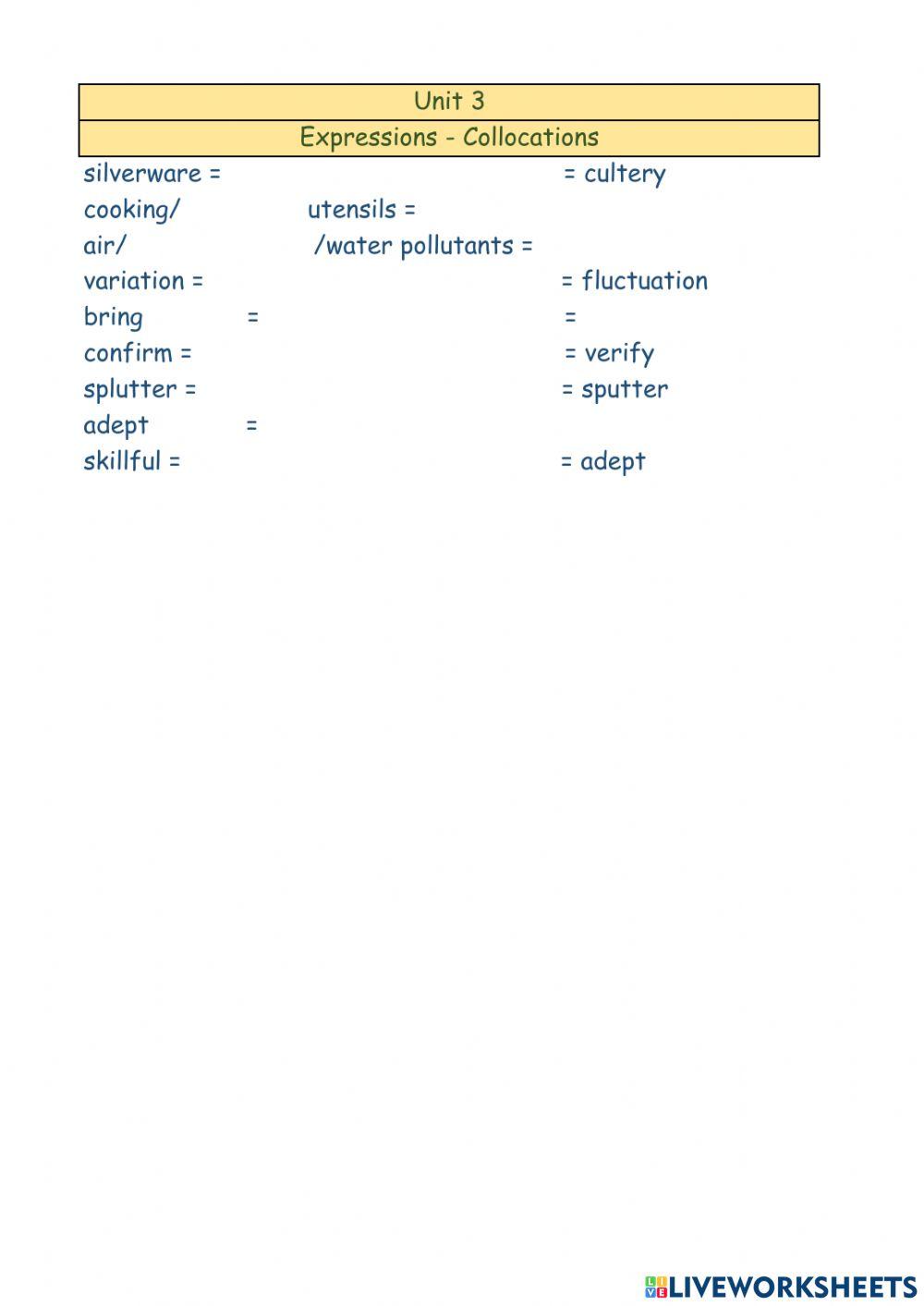 Our changing environment