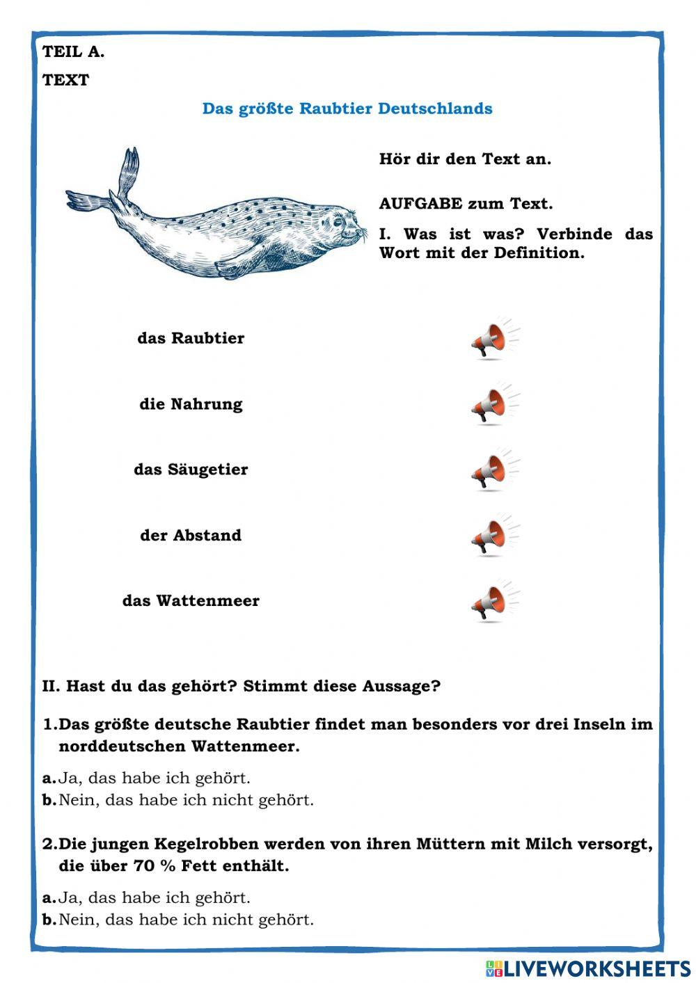 Das größte Raubtier Deutschlands