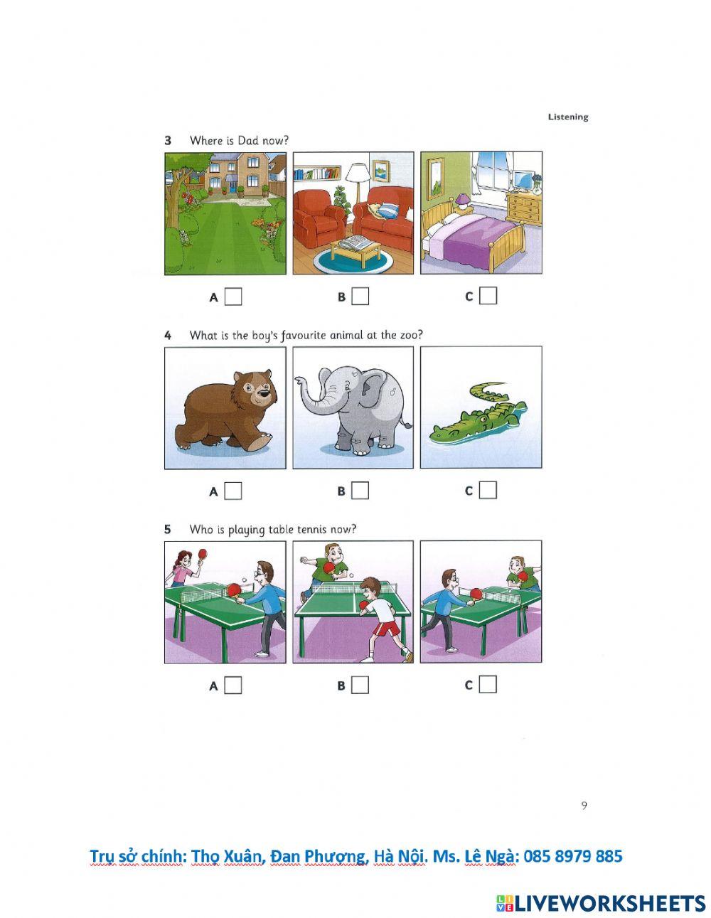 LT Starters 4-Test 1-Listening