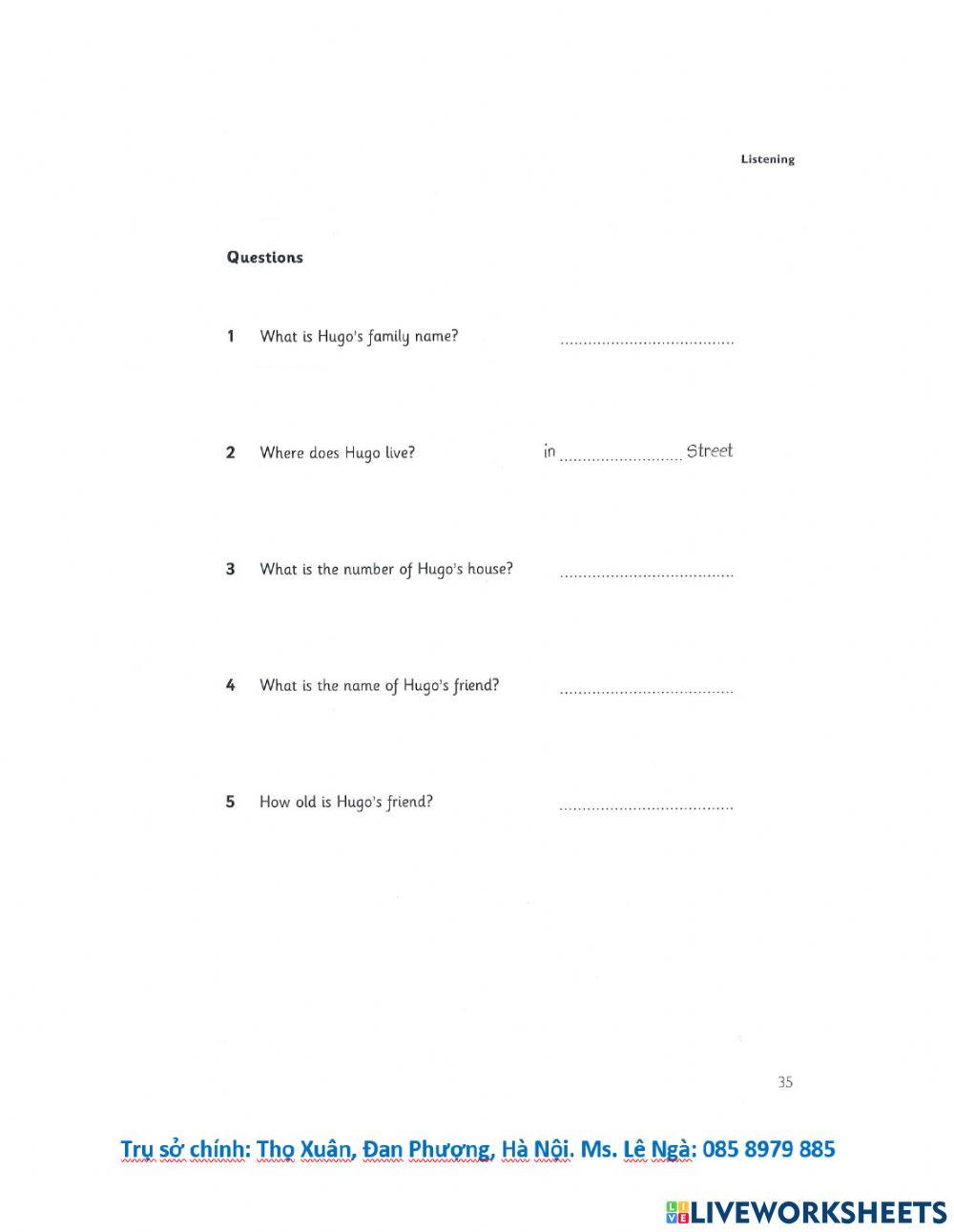 LT Starters 4-Test 3-Listening