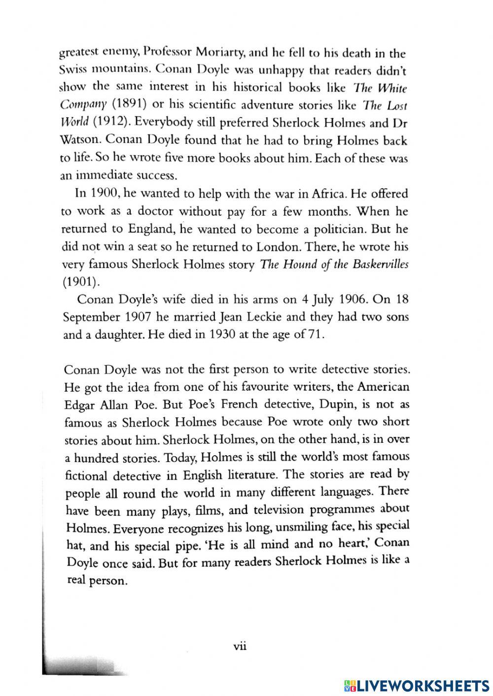 Sherlock Holmes book