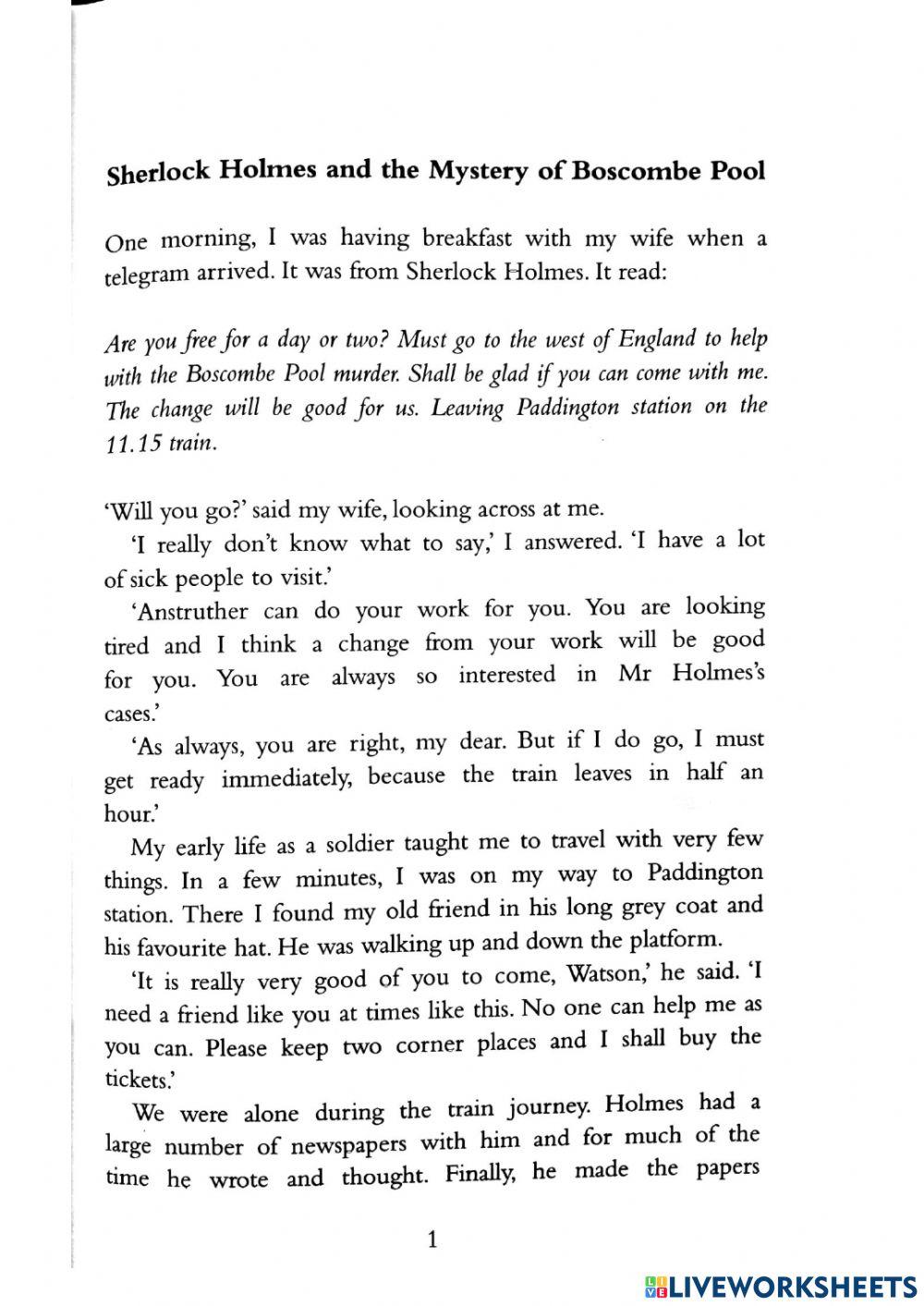 Sherlock Holmes book