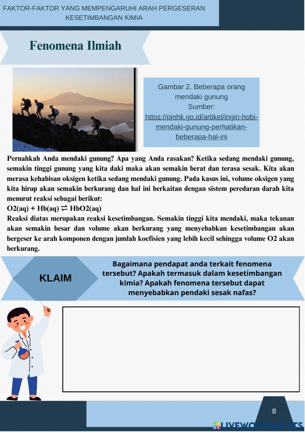 E-LKPD Faktor Tekanan dan Volume