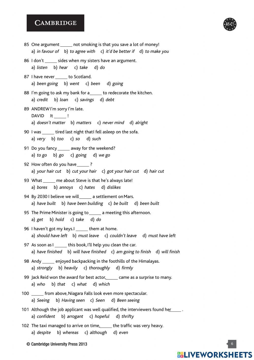 Cambridge-Placement Test