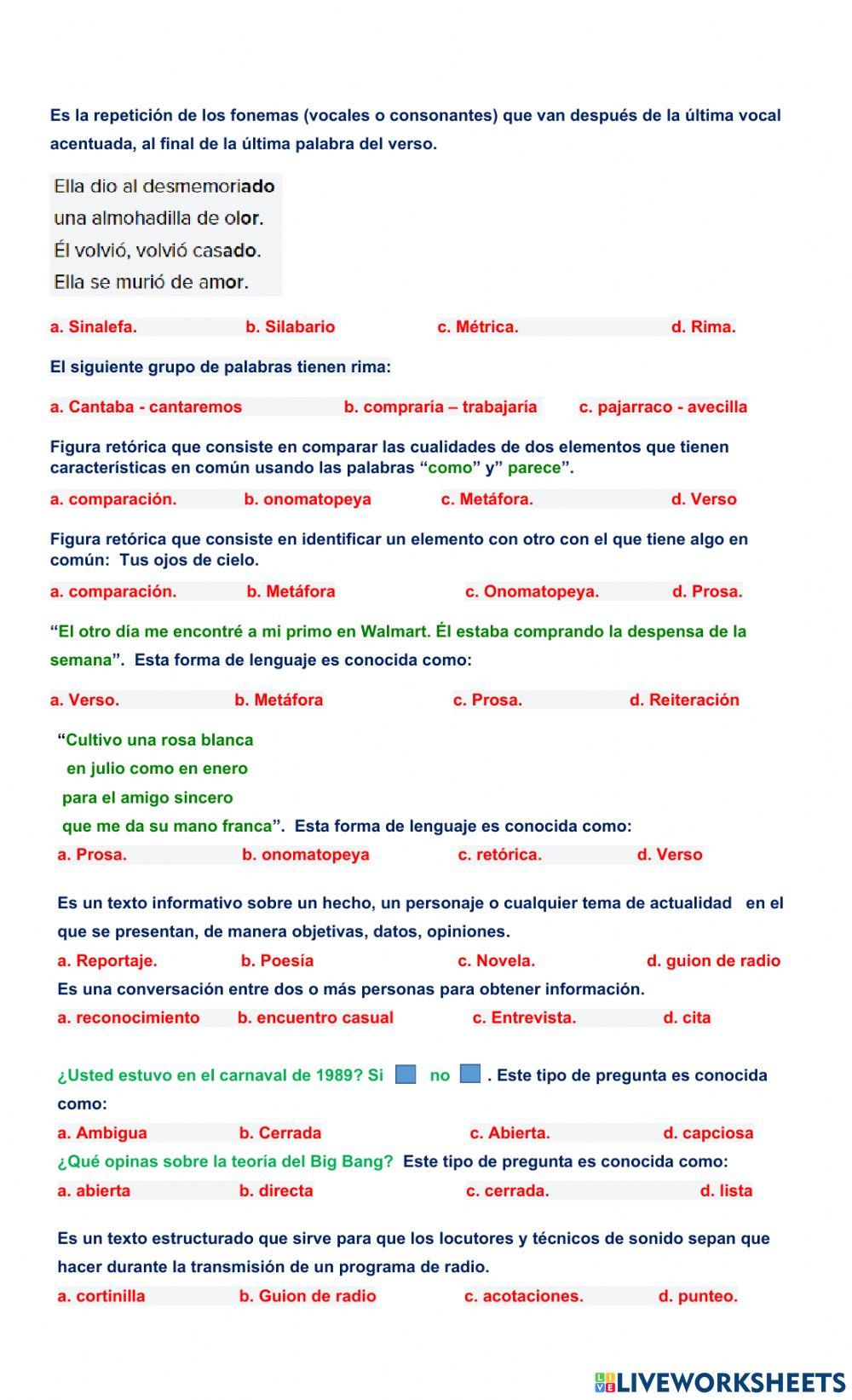 Repaso de español b-5