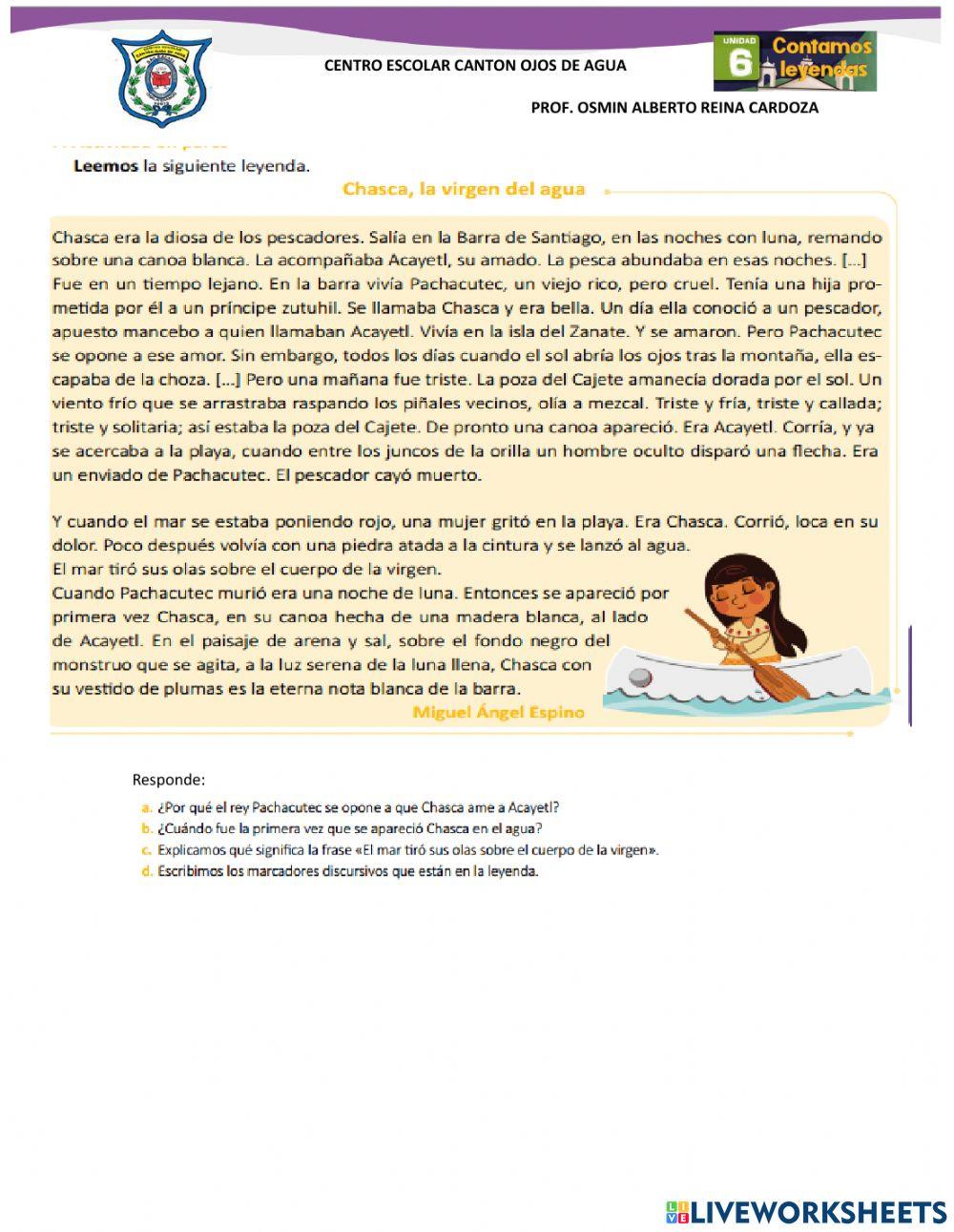 Estructura y caracteristicas de la leyenda