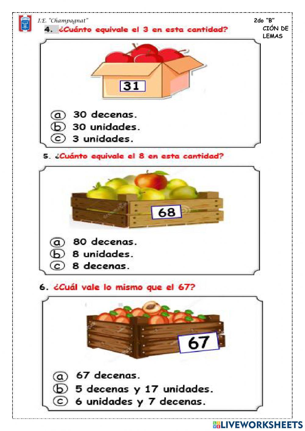 Descomposición de números