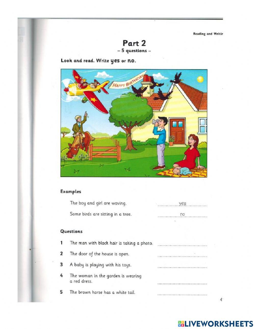 Authentic Starters 1-Test 3 Reading