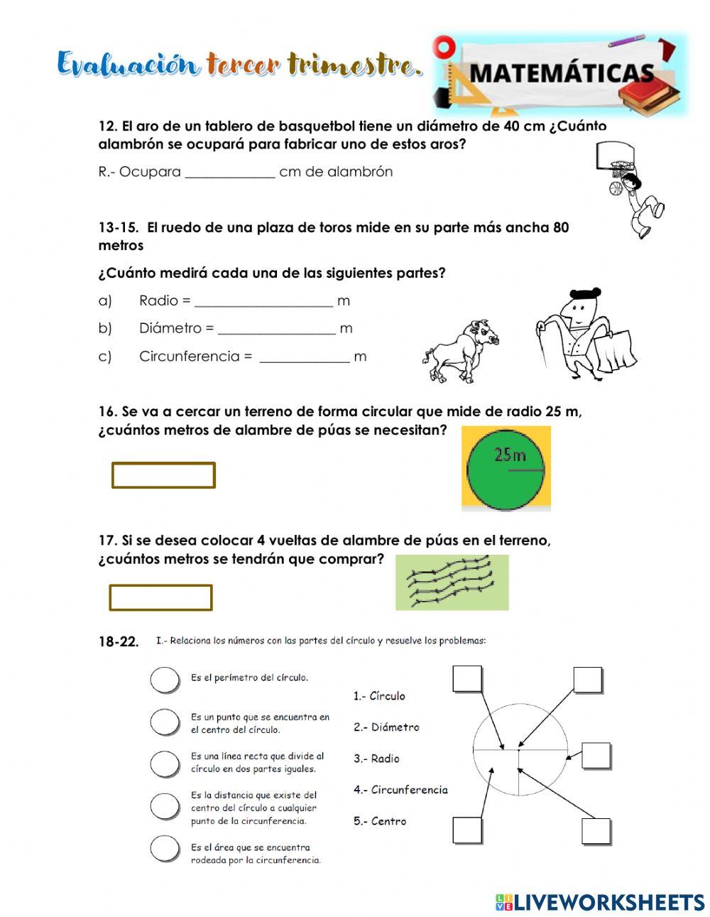 Evaluación trimestral