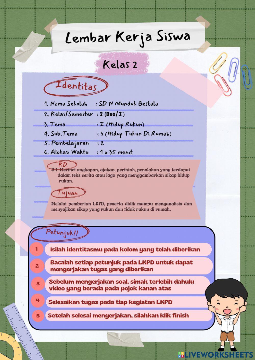 LKPD Hidup Rukun Di Rumah