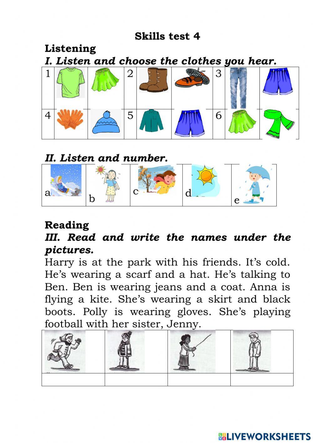 Clothes, weather, time, party