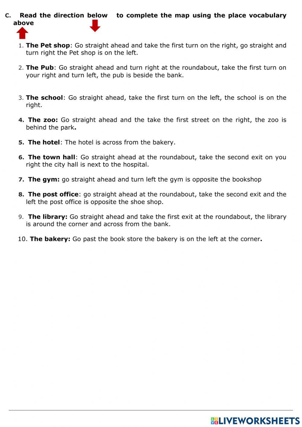 asking and giving directions