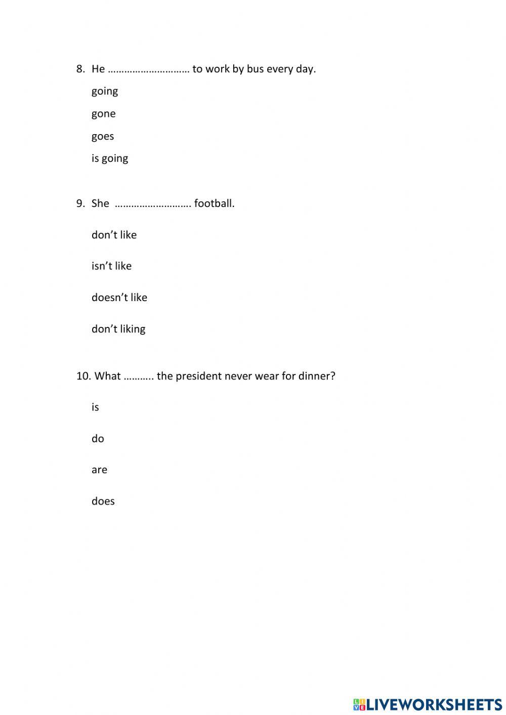 Pres cont vs pres simple