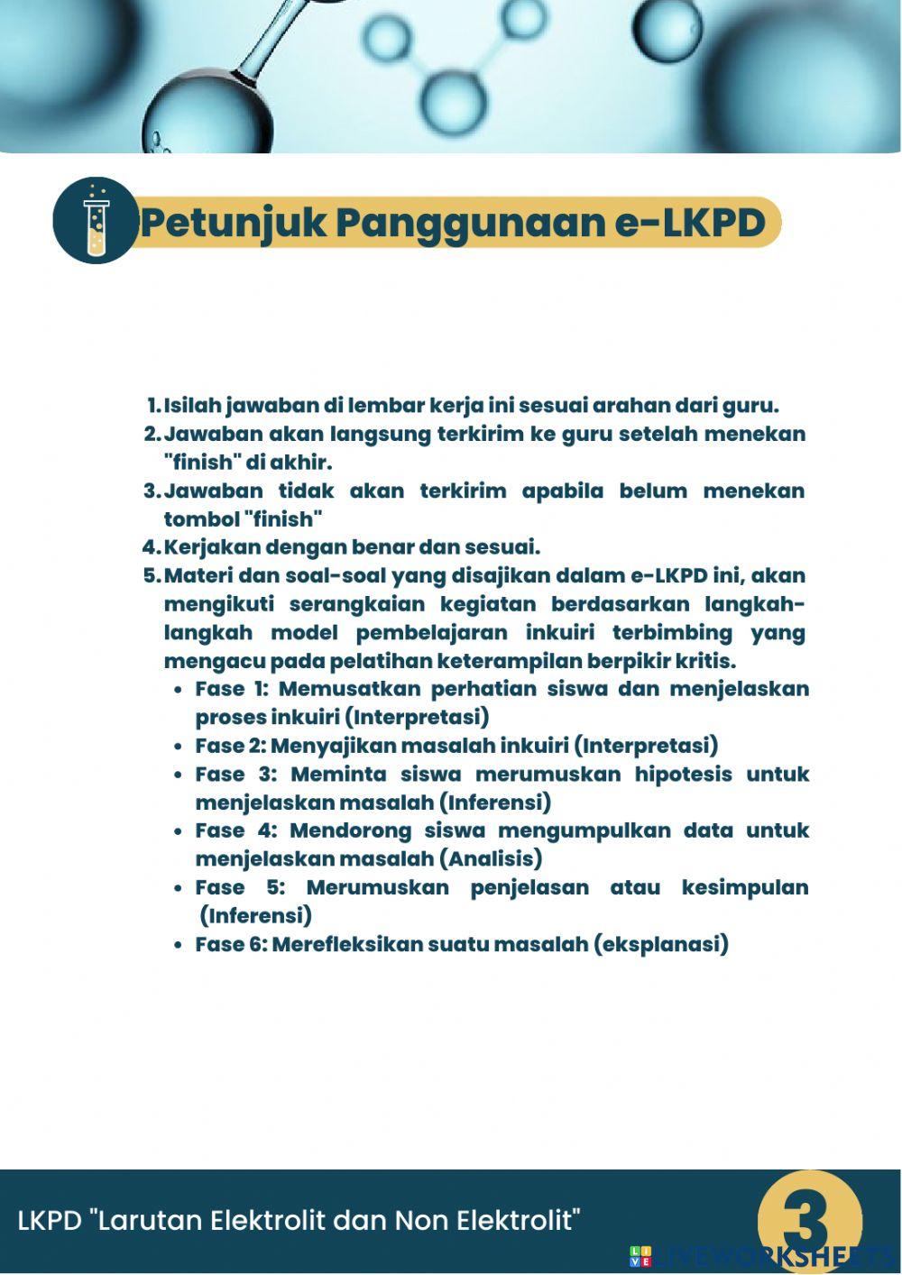 LKPD Elektrolit Non Elektrolit