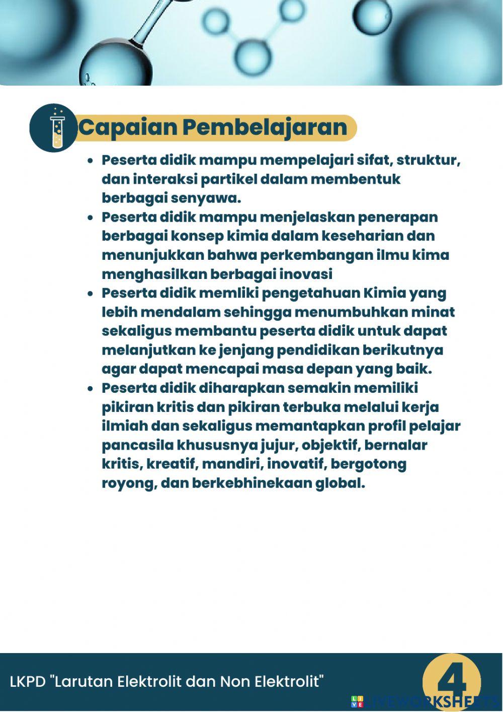 LKPD Elektrolit Non Elektrolit