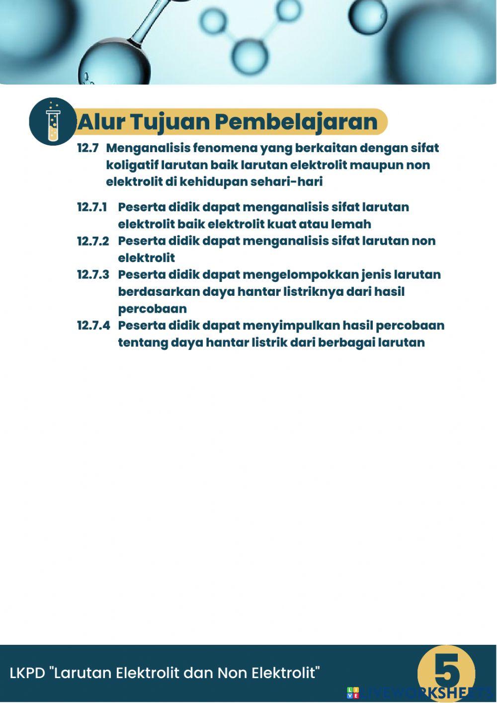 LKPD Elektrolit Non Elektrolit