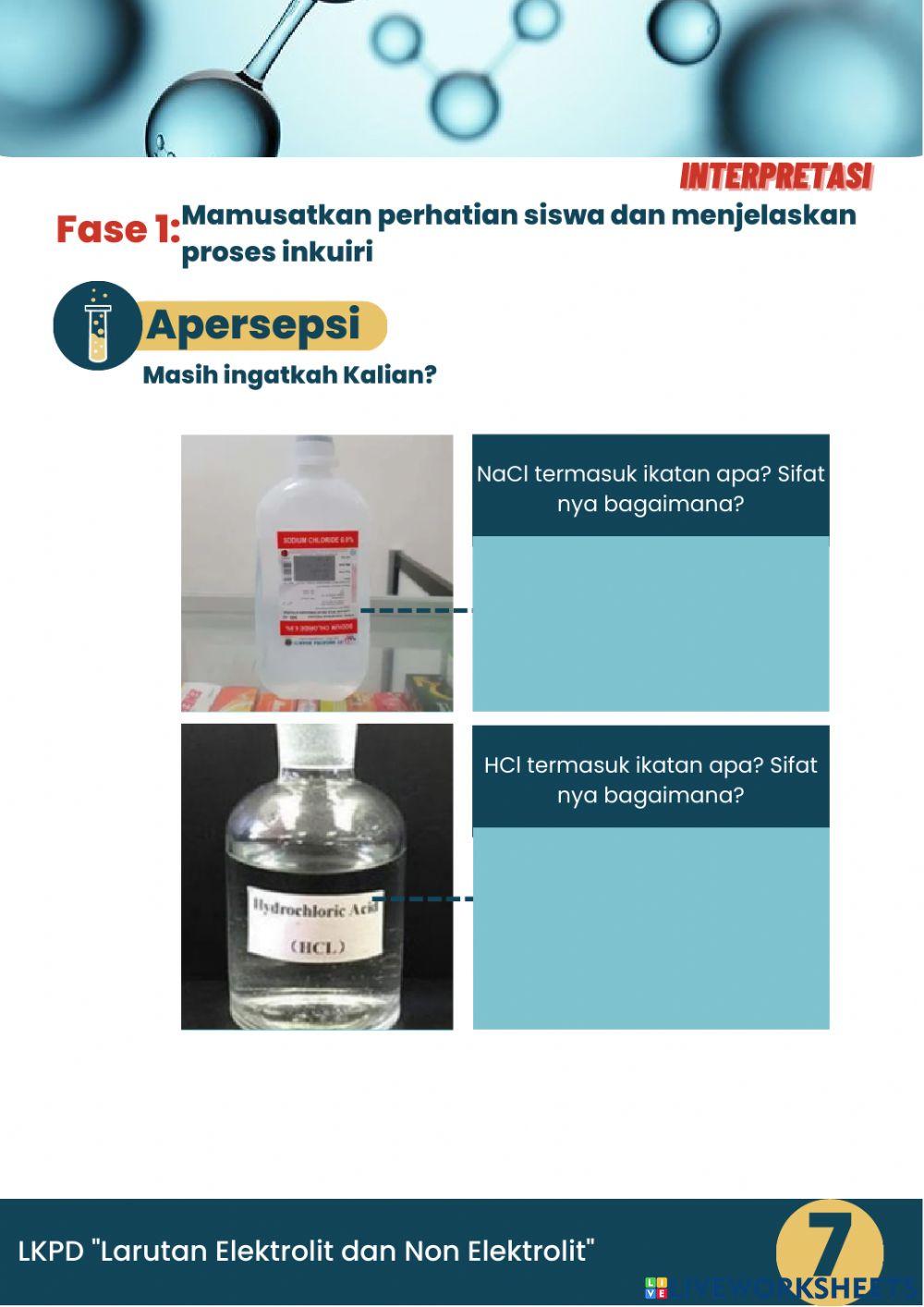 LKPD Elektrolit Non Elektrolit