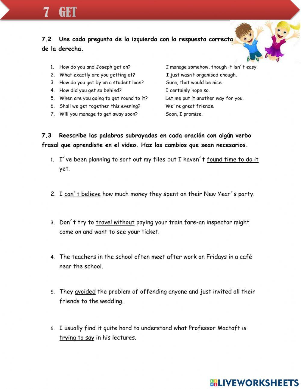 Phrasal verbs 7 intermediate