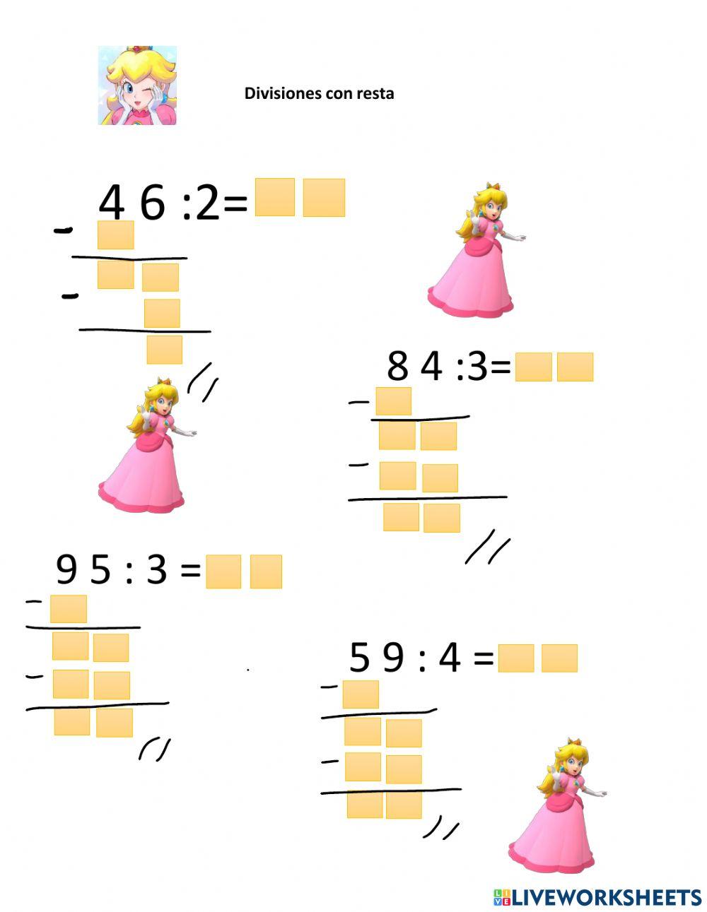 Divisiones con resta