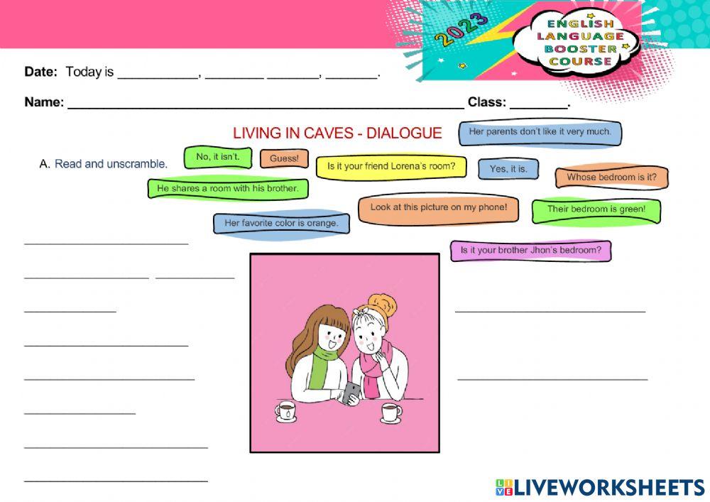 Dialogue living in caves