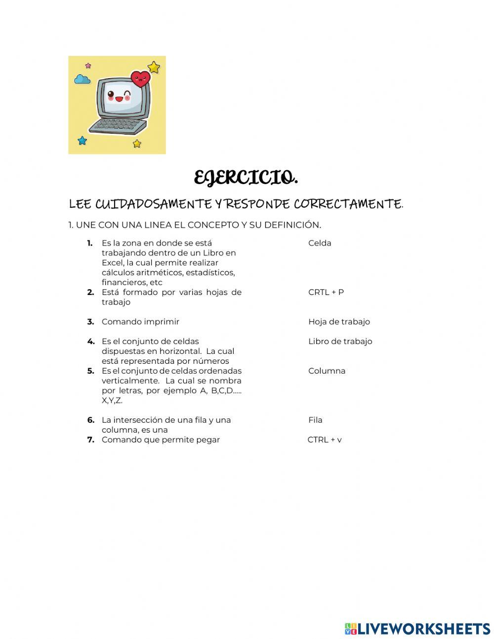 Ejercicio excel basico