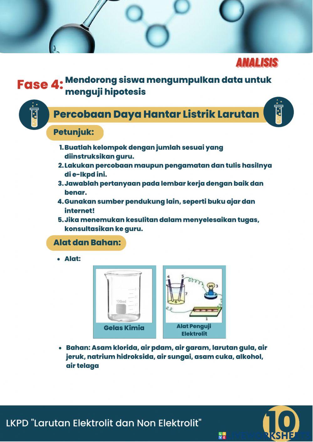LKPD Elektrolit Non Elektrolit