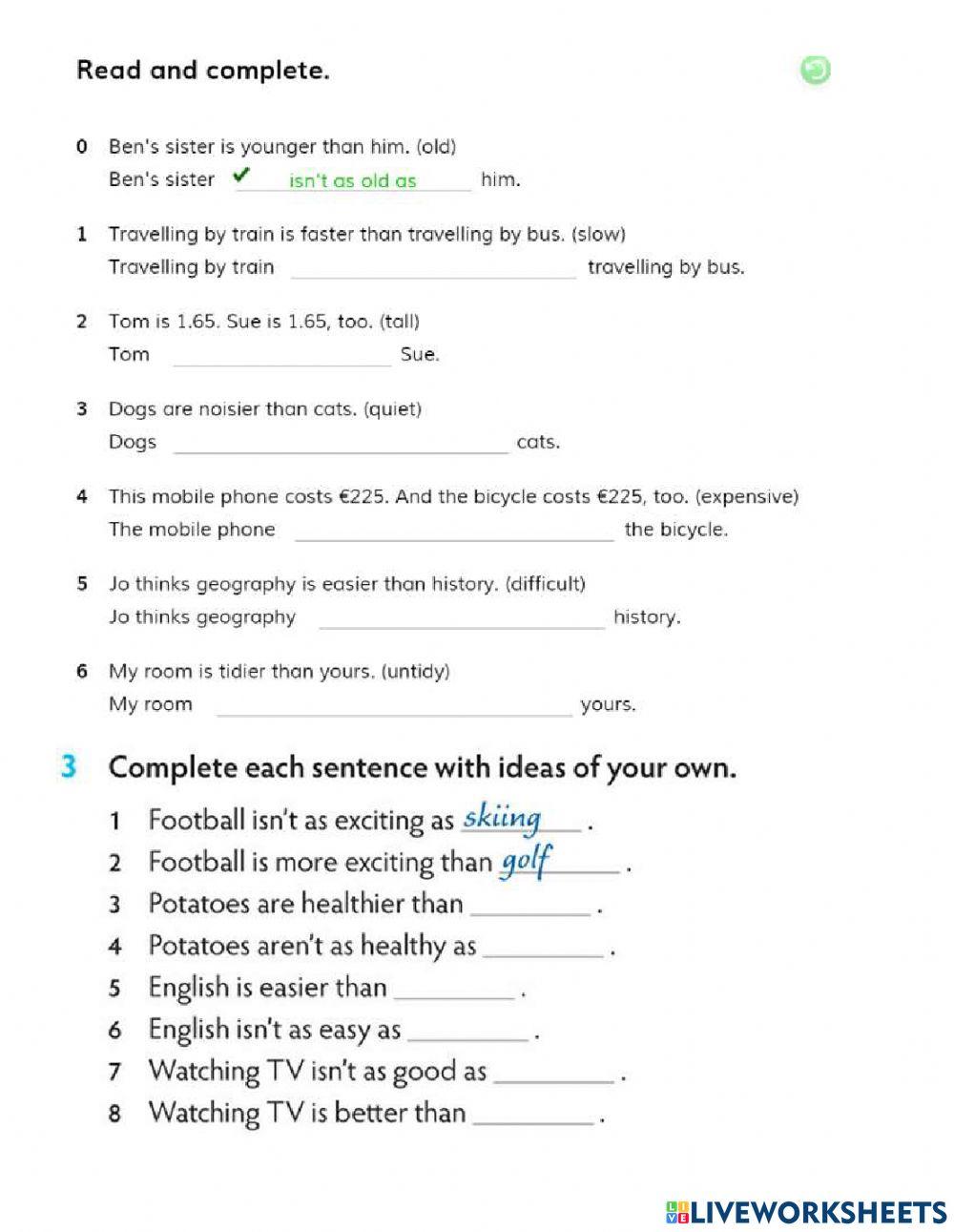 As ... as   a little a bit far much a lot