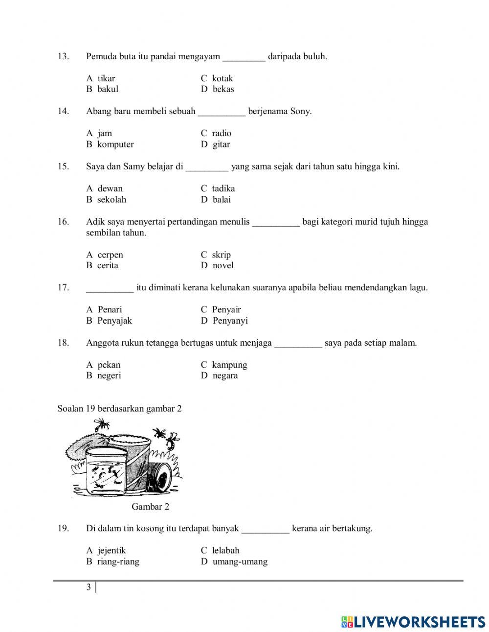 Bahasa Melayu Tahap 2
