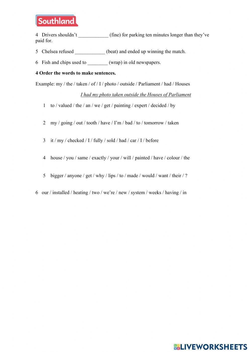 Adults 6 - Mid term test