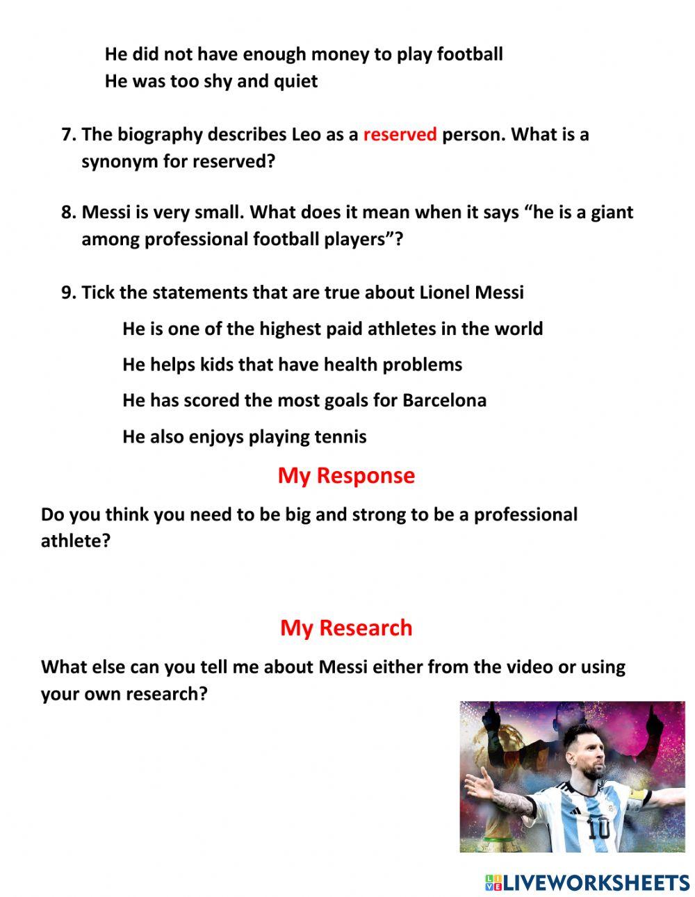 Video Response - Messi (MA)