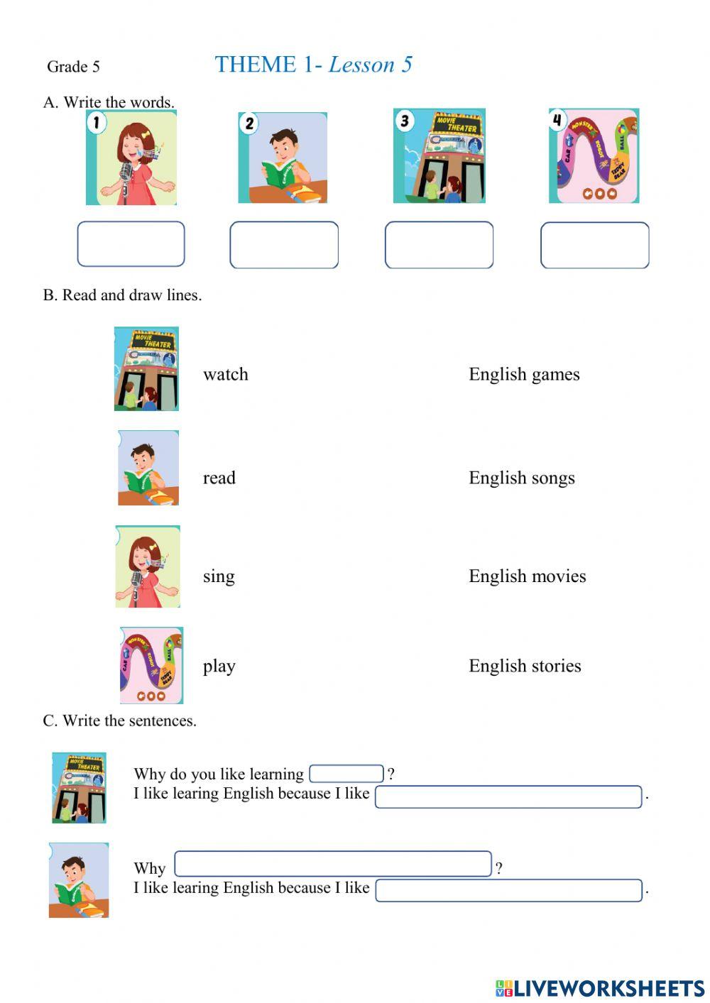 Grade 5 Theme 1 lesson 5