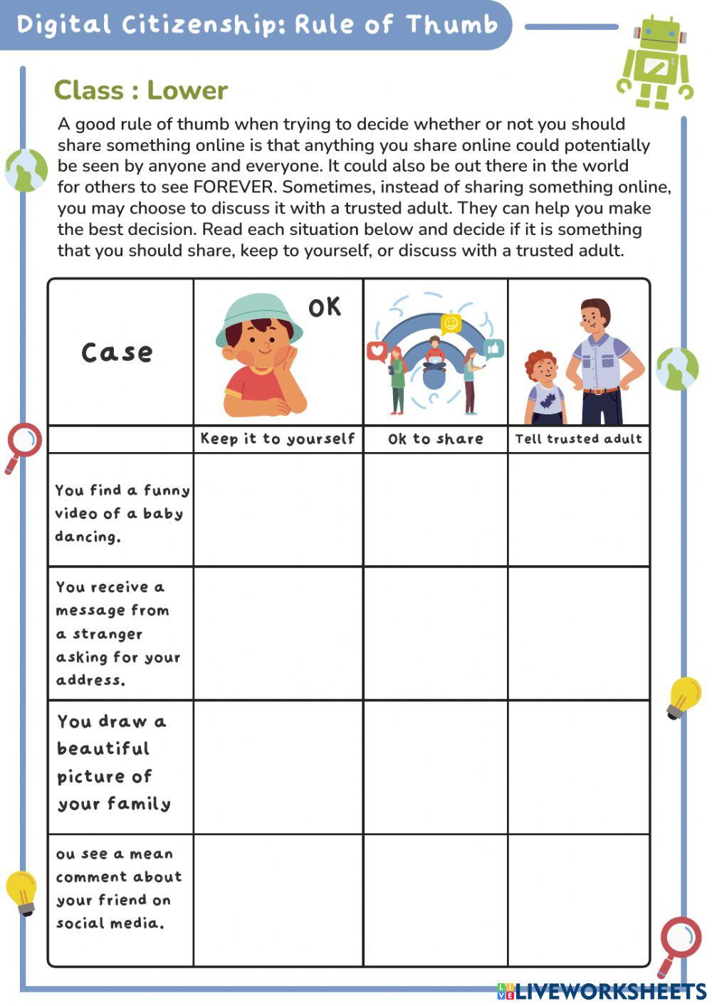 Rule of Thumb lower class