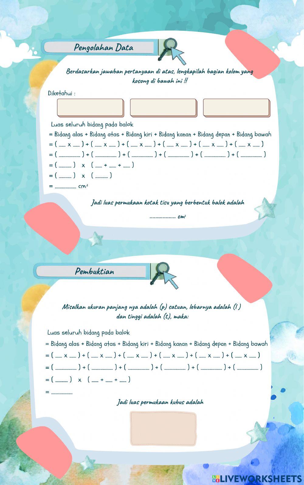 Bangun Ruang Sisi Datar Kubus dan Balok