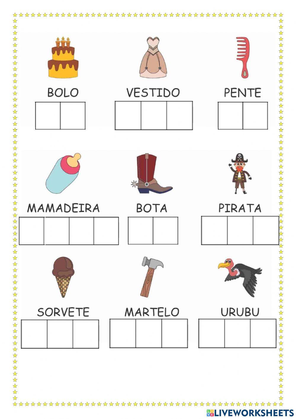 Separação de Sílaba