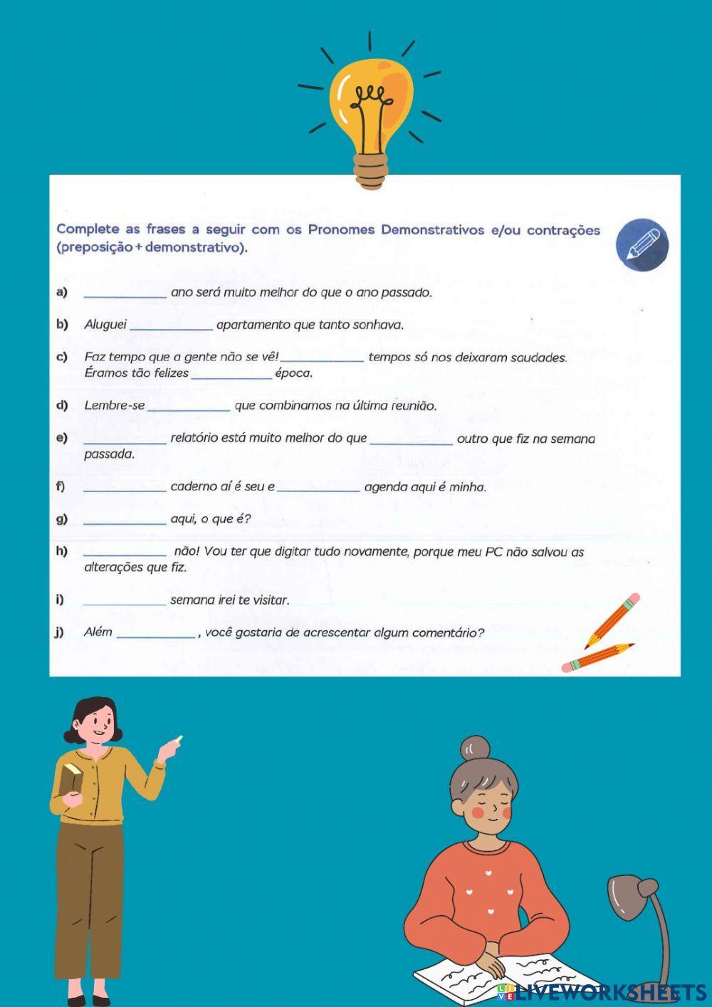 Pronomes demostrativos