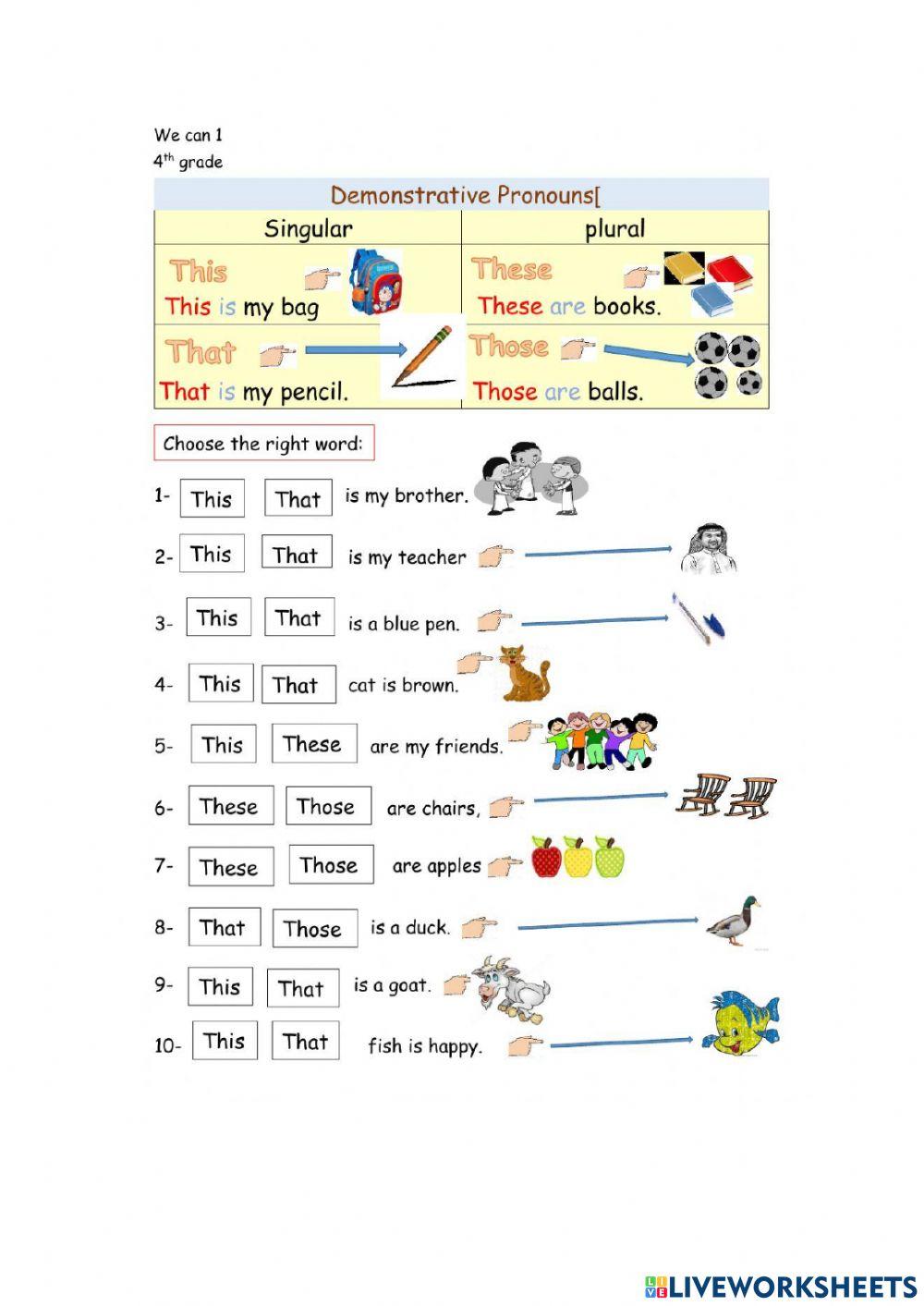 Grade 4 English Entry Exam