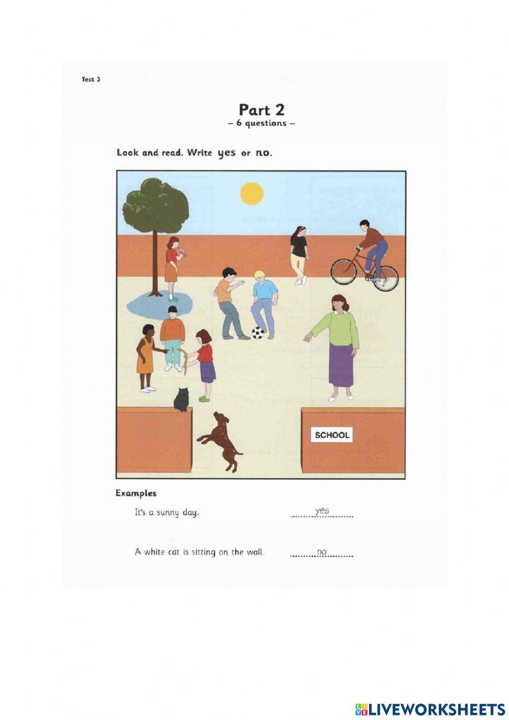 Grade 4 English Entry Exam