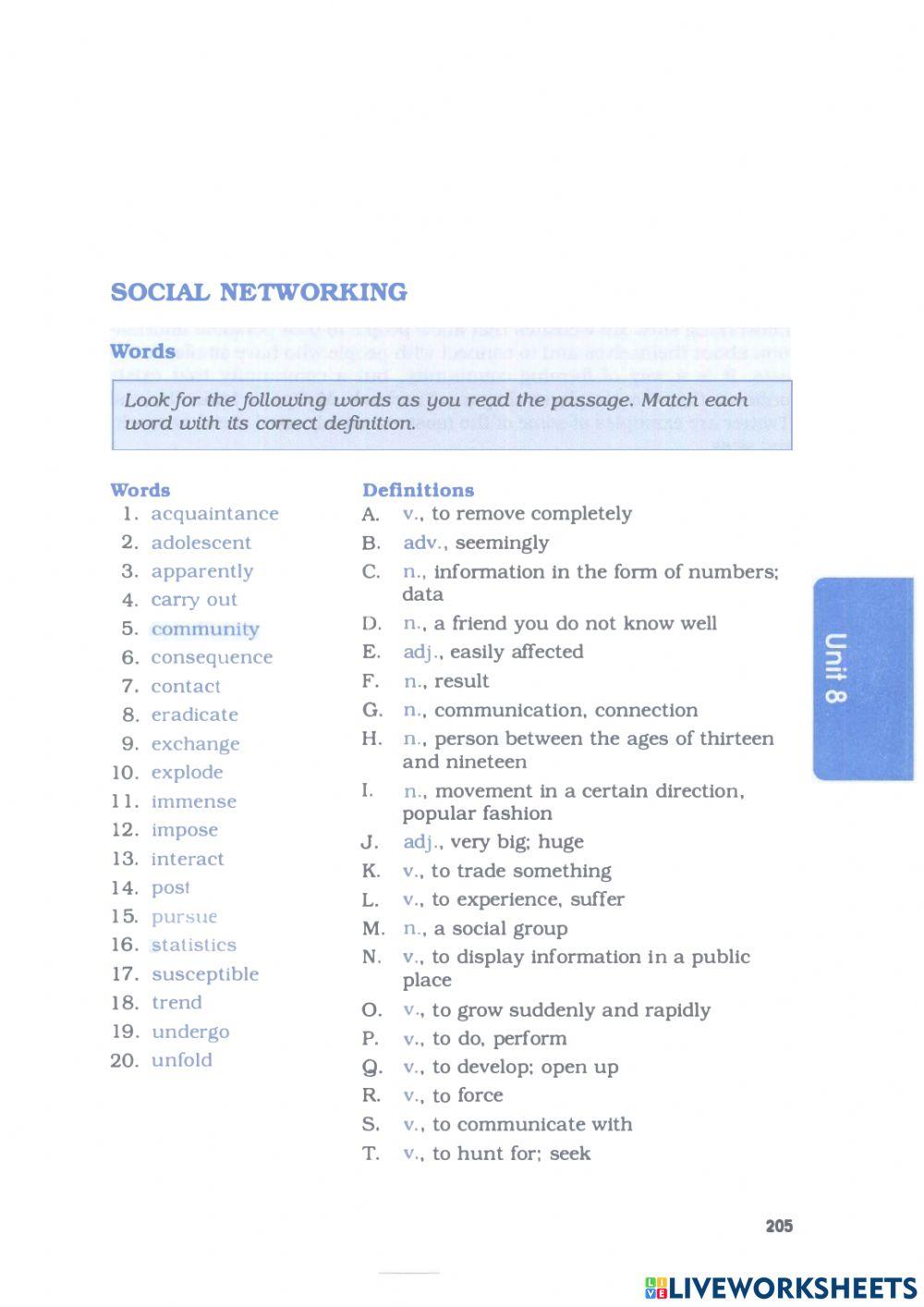 Barron's IELTS - Unit 8.1 - Society