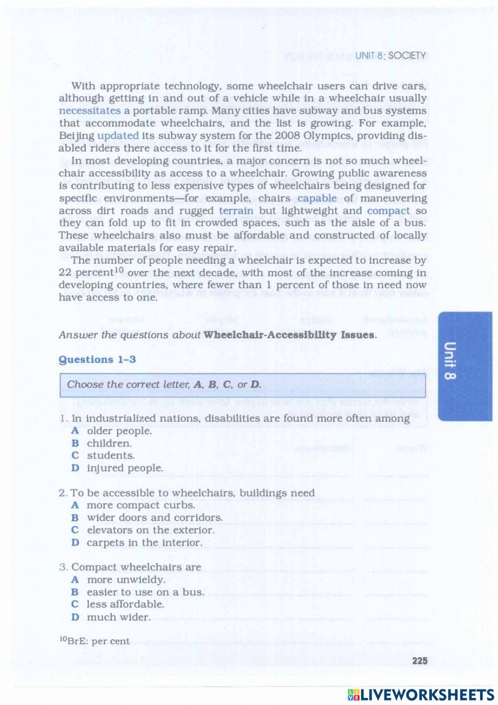 Barron's IELTS - Unit 8.3 - Society