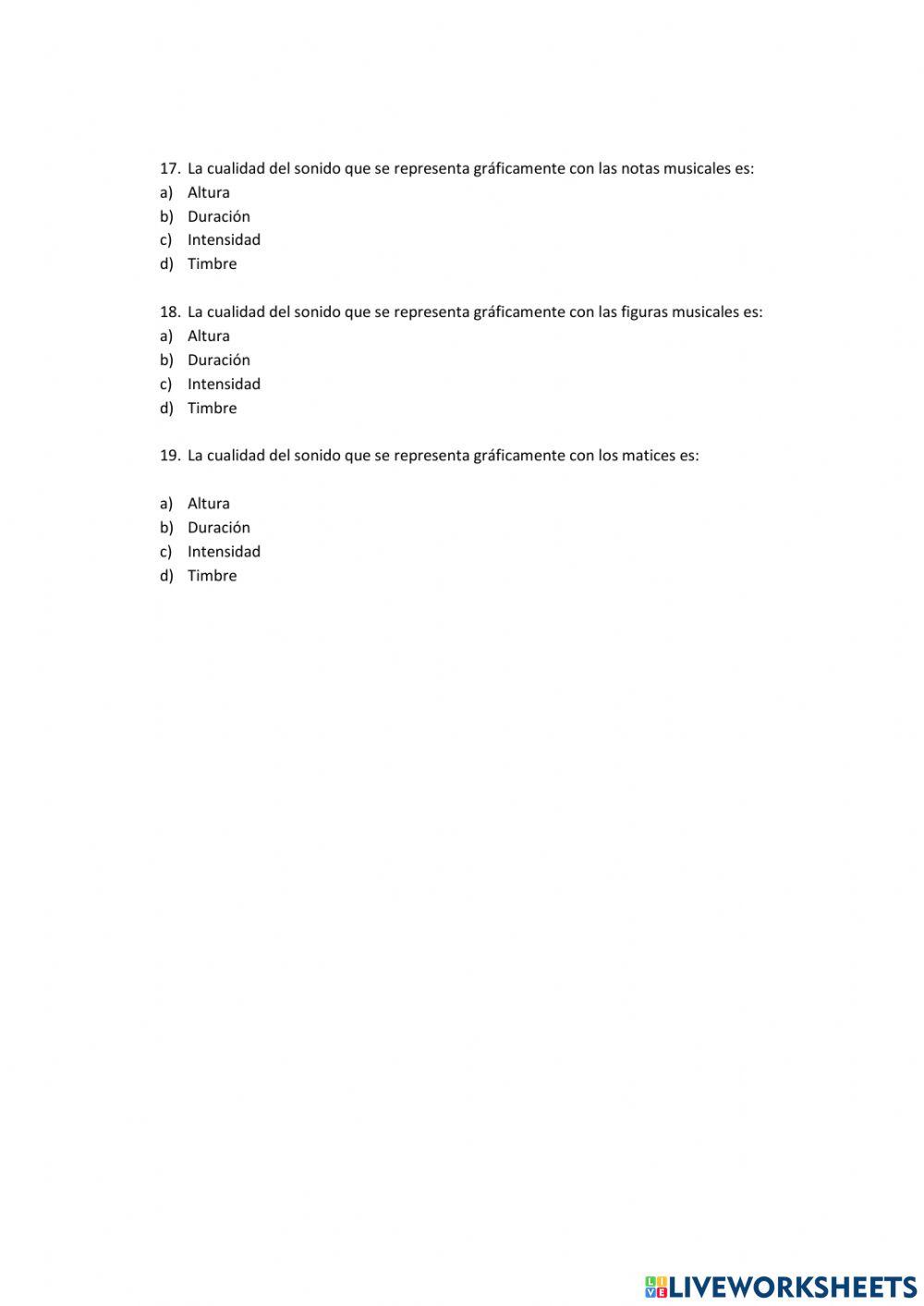 Las cualidades del sonido físicas y música