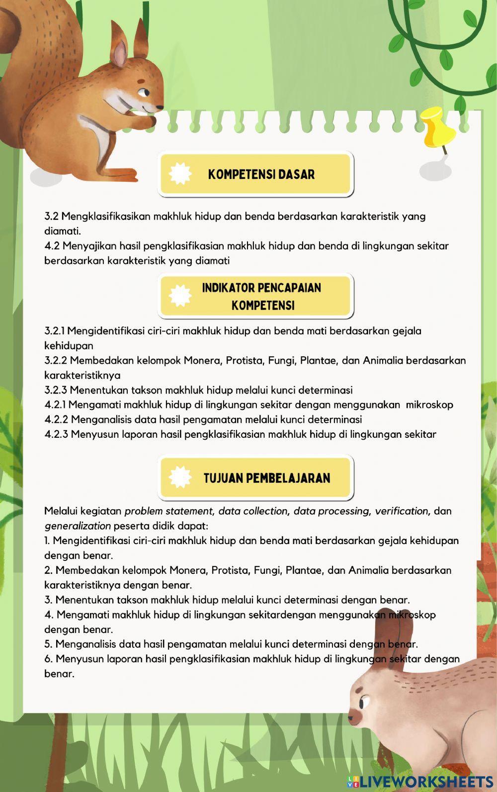 Klasifikasi makhluk hidup