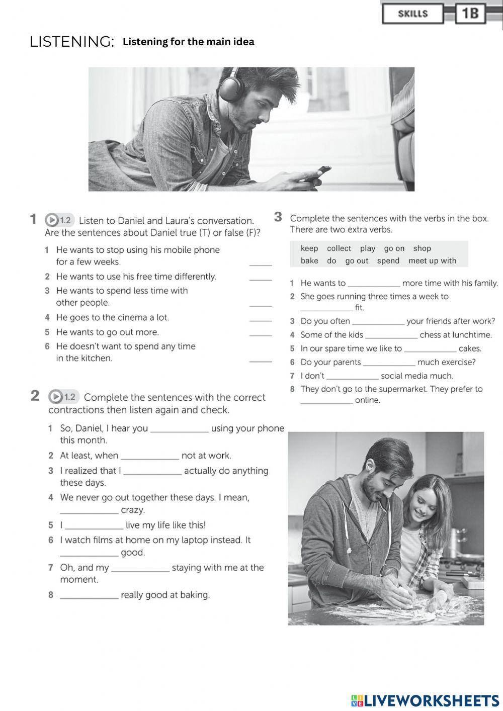 Listening for the main idea