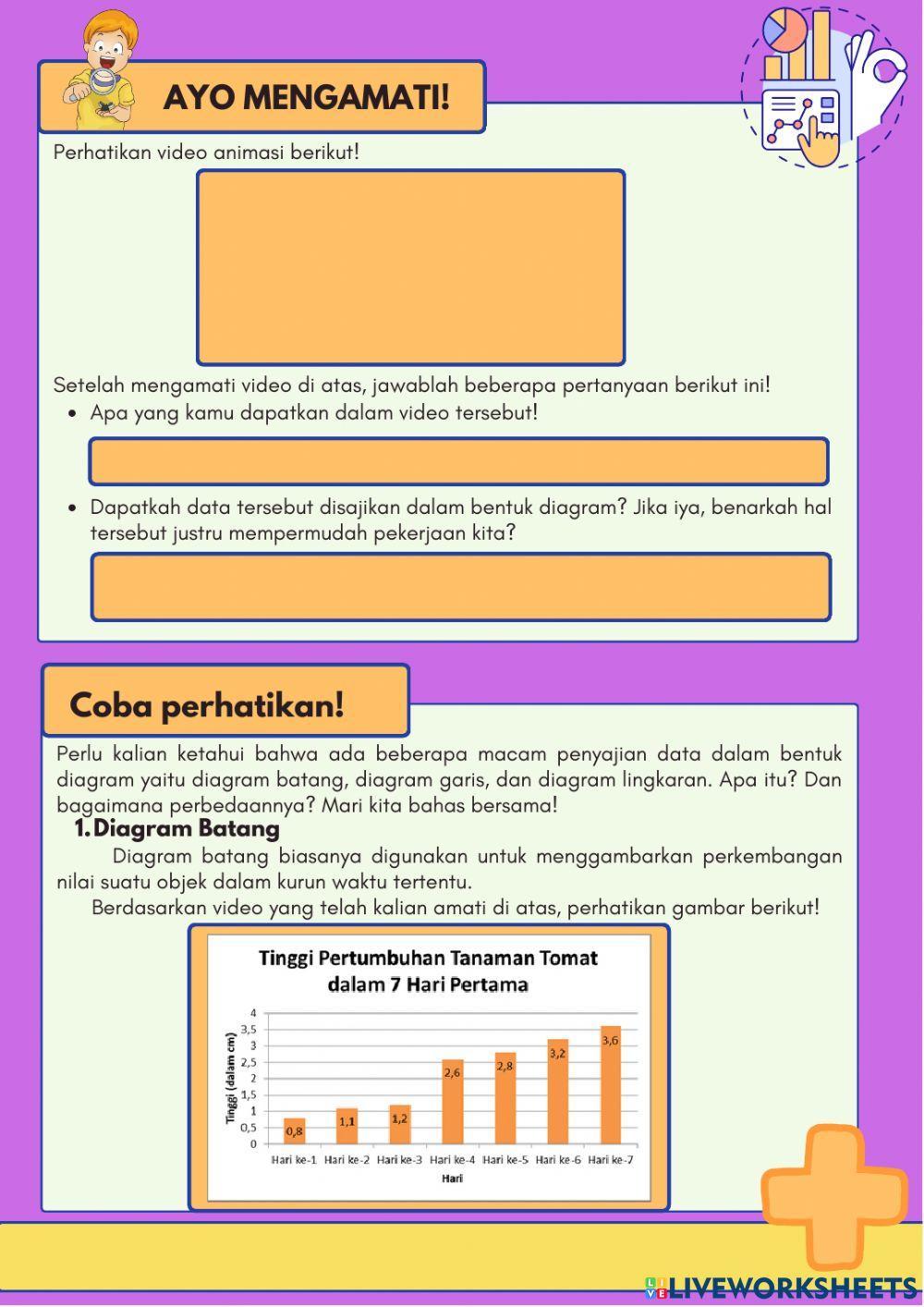 LKPD Digital Materi Statistika Sub Penyajian Data Kelas VII