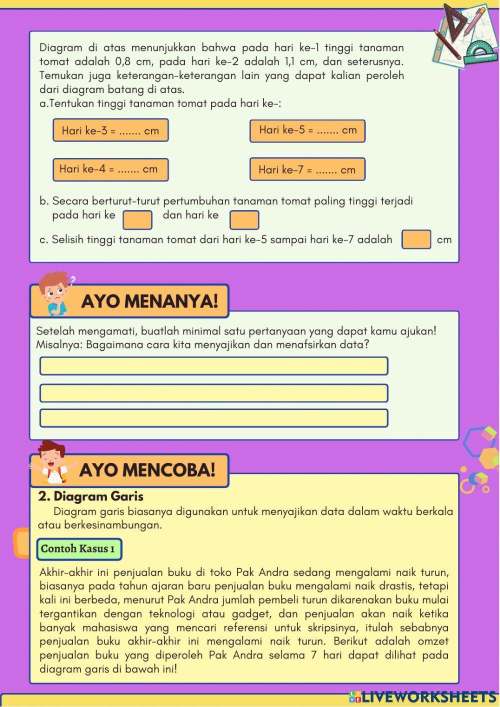 LKPD Digital Materi Statistika Sub Penyajian Data Kelas VII