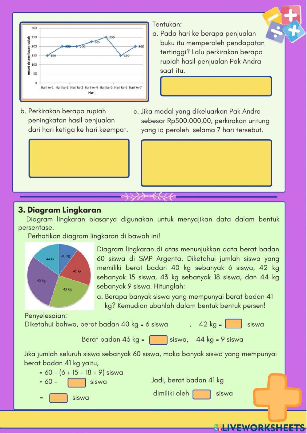 LKPD Digital Materi Statistika Sub Penyajian Data Kelas VII