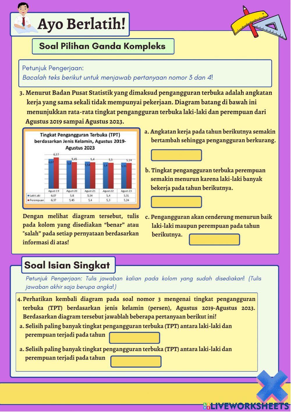 LKPD Digital Materi Statistika Sub Penyajian Data Kelas VII
