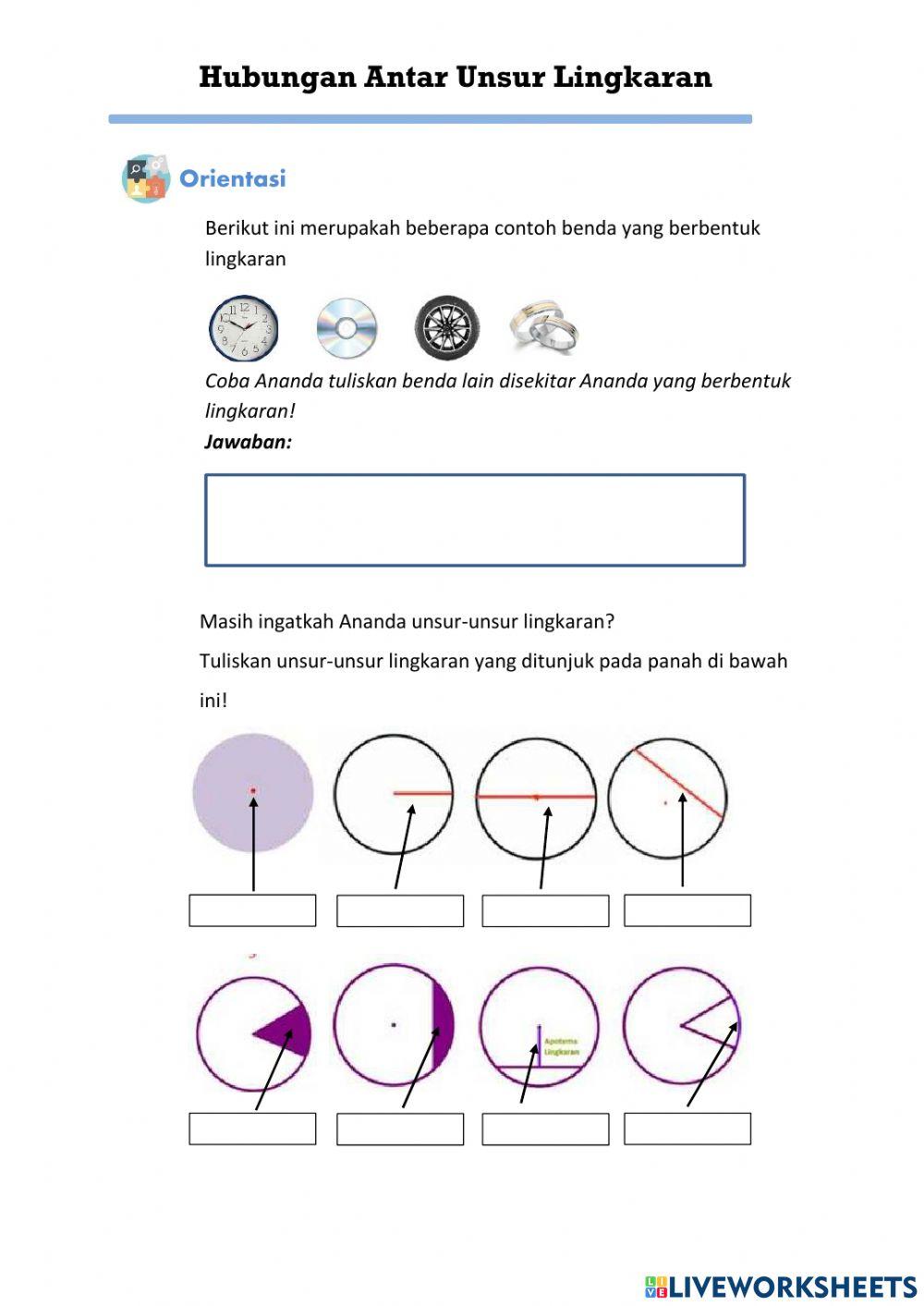 LKPD 1 Unsur-Unsur Lingkaran