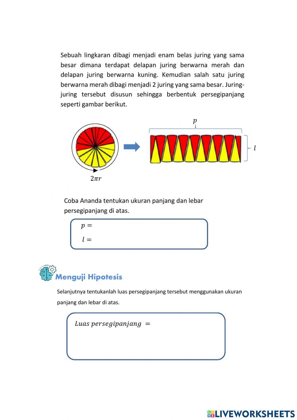 LKPD 4 Keliling dan Luas Lingkaran